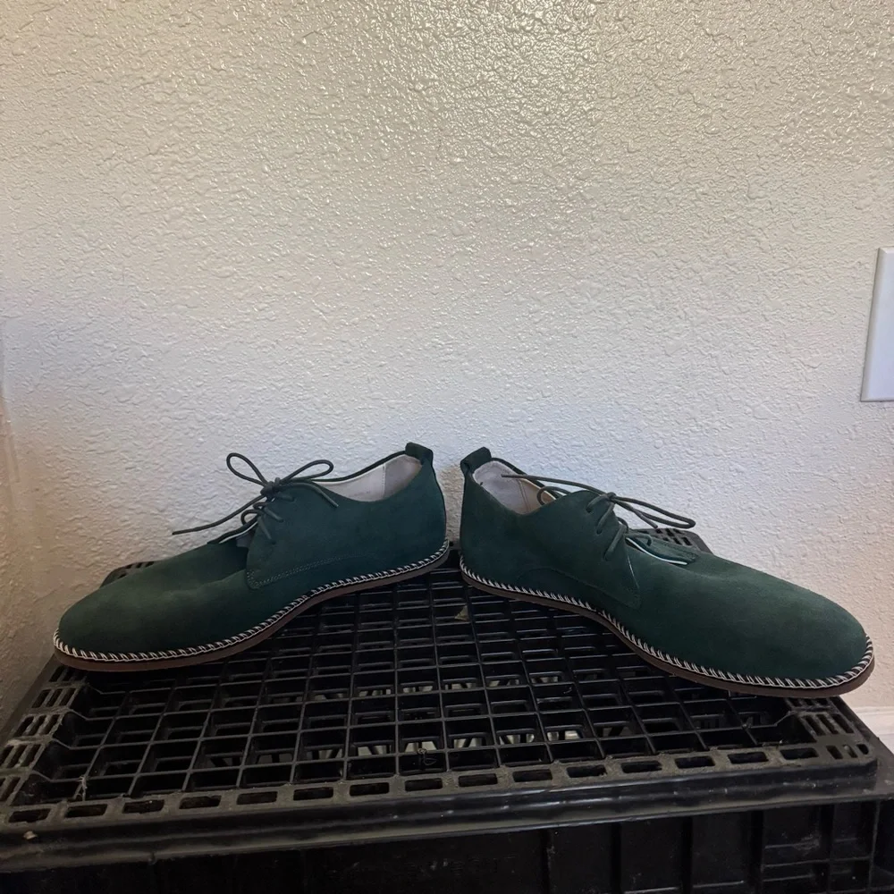 Royal Republiq Aims of Life Amsterdam Green Suede Men's Shoes